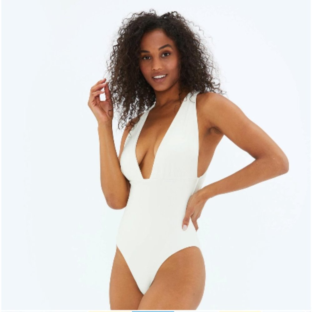 Summersalt Plunge White One Piece